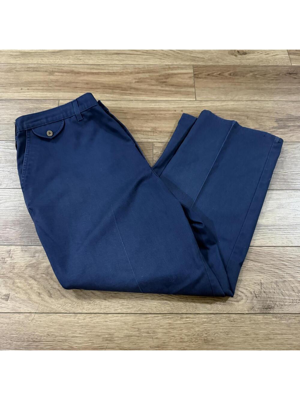 Vintage 90s Towncraft Wrinkle Free Navy Dress Pants 42x29